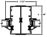 Fixed/Fixed H-Mullion